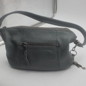 The Sak Sequoia  Gray Leather Hobo Shoulder Bag